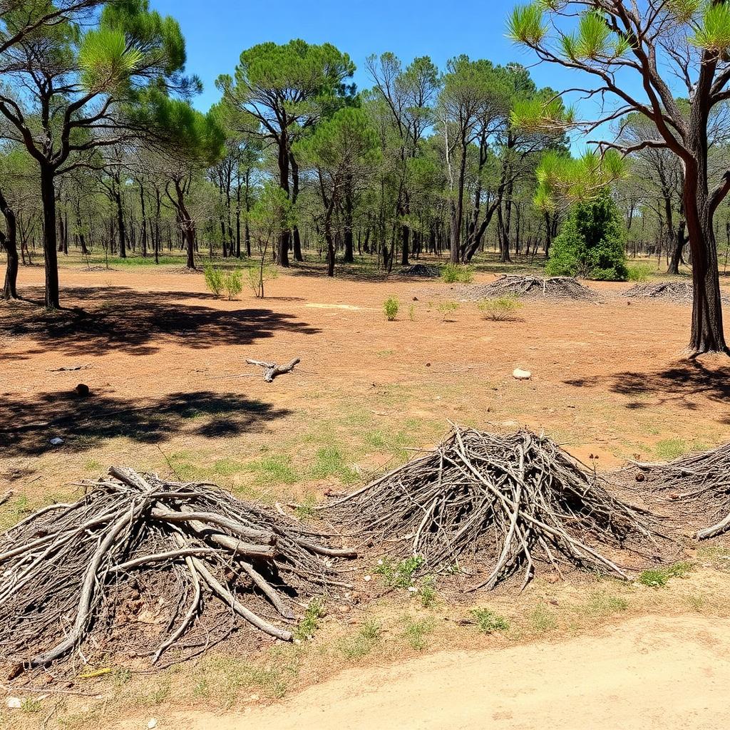 Residential lot clearing in the Houston area